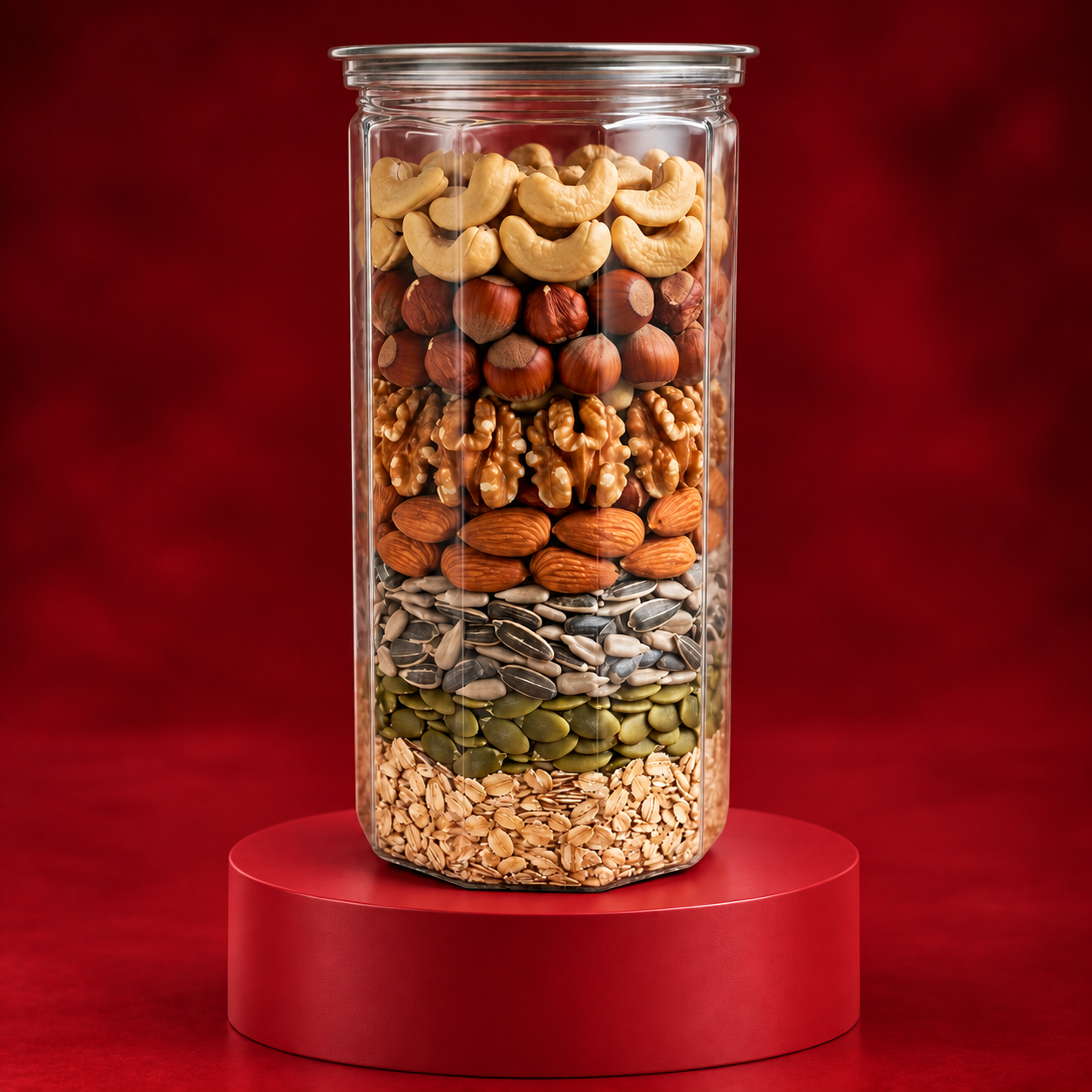 <b>FACETED PET JARS</b>